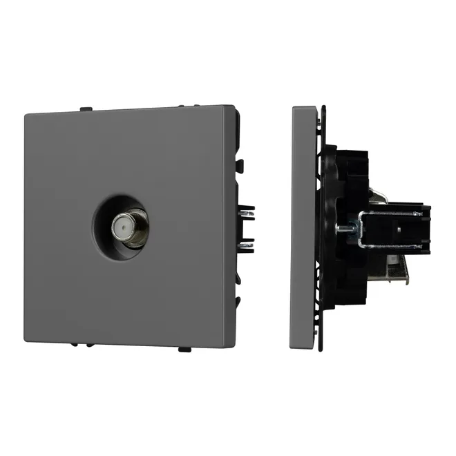 Механизм спутниковой розетки SCT-NOBE-MST1-SFPL-GR (SAT) (Arlight, Серый базальт)