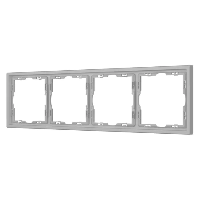 Рамка пластиковая FRM-NOBE-SFPL-4-IS (Arlight, Никель)