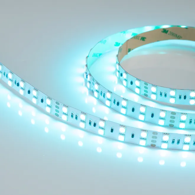 Светодиодная лента RT 2-5000 36V RGB 2X2 (5060, 600 LED, LUX) (Arlight, 26 Вт/м, IP20)