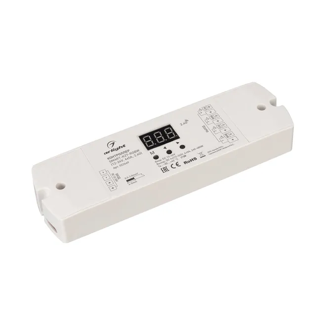 Контроллер SMART-K27-RGBW (12-24V, 4x5A, 2.4G) (Arlight, IP20 Пластик, 5 лет)