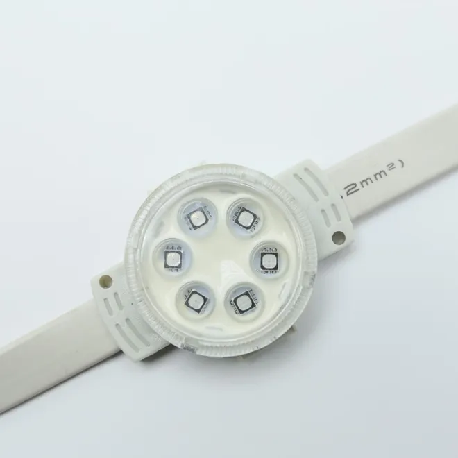Модуль управляемый DMX-H6-D40 24V RGB (1.4W, IP67, 120 deg) (Arlight, Пластик, 3 года)