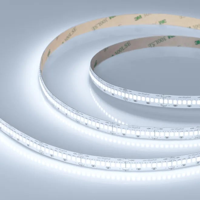 Светодиодная лента ULTRA-A288-10mm 24V White6000 (17 W/m, IP20, 5m) (Arlight, высок.эфф.200 лм/Вт)