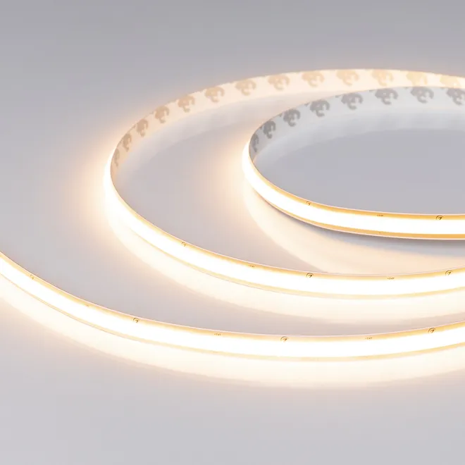 Светодиодная лента SOB-M288-10mm 24V Warm3000 (10 W/m, IP20, 5m) (Arlight, резка 1 светодиод)