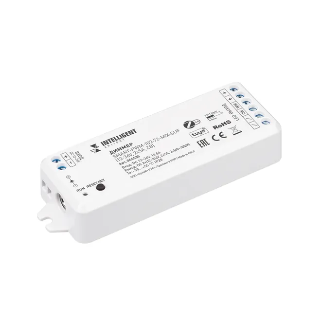 INTELLIGENT ARLIGHT Диммер SMART-PWM-102-72-MIX-SUF (12-36V, 2x5A, ZB) (IARL, Контроллер)