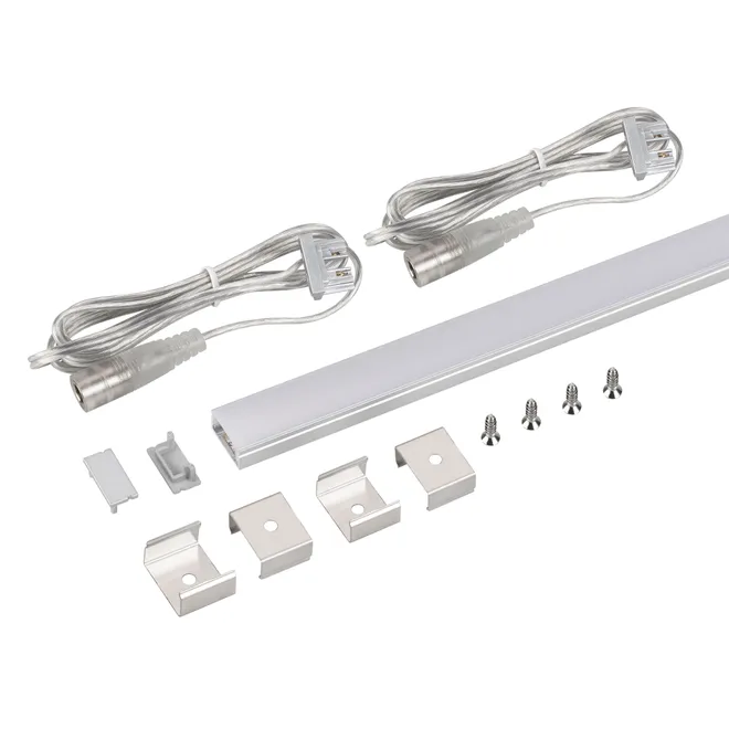 Набор для светодиодной подсветки ARL-KIT-SLIM-FC 24V Day4000 (14 W/m, IP20, 2m) (Arlight, Алюминий+пластик)