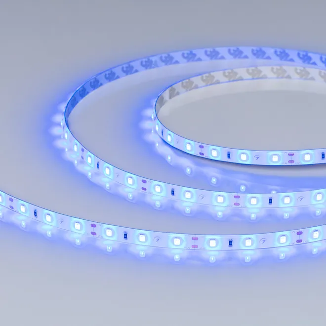 Светодиодная лента герметичная RTW-SE-A60-8mm 12V Blue (4.8 W/m, IP65, 2835, 5m) (Arlight, 4.8 Вт/м, IP65)