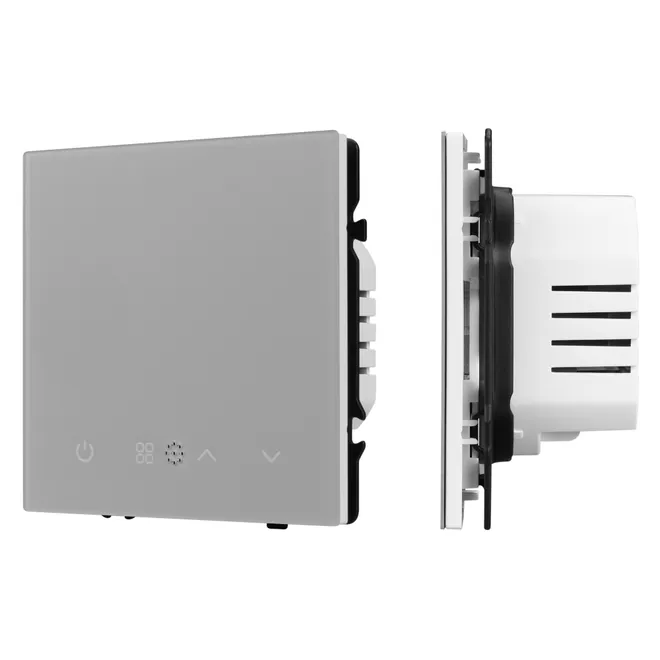 ARL NOBE Терморегулятор вод тёплый пол никель SWT-MTW-SFPL-IS (95-240V, 5A, датч возд) (Arlight, -)