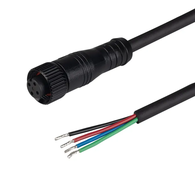 Коннектор питания ARL-WAVE-0612-RGB-CON-POWER-FEMALE-BLK (Arlight, IP67 Пластик, 3 года)